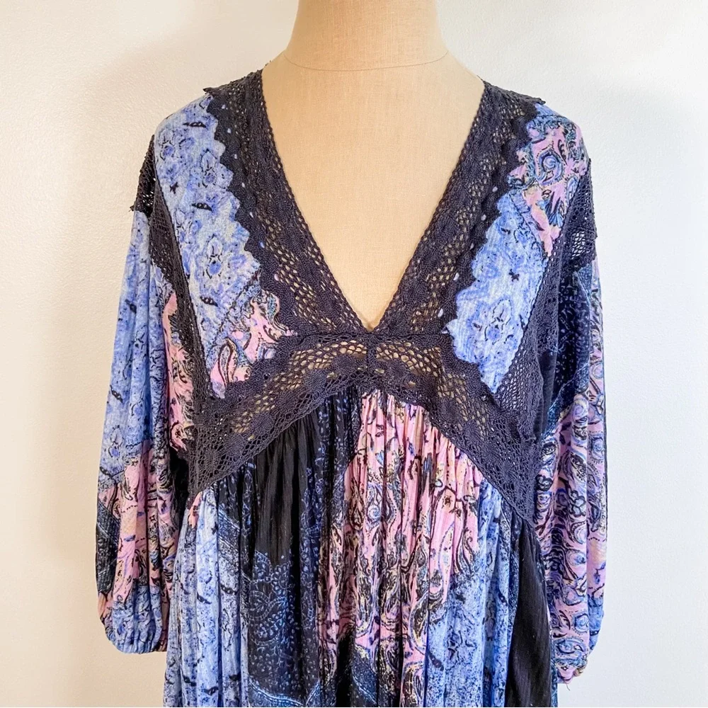 Free People Moon Child Lakeside Boho Tunic Dress - Picture 5 of 16